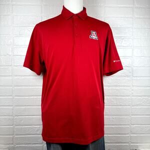 Arizona Wildcats Columbia Polo Golf Shirt Mens XL Red Omni-Wick Activewear